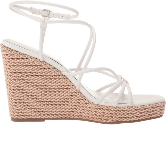 Marc Fisher Zarah Platform Wedge Sandals White size 8.5 - Picture 12 of 15